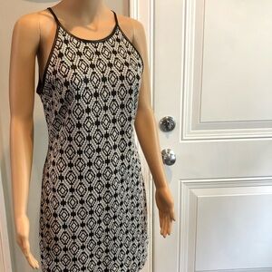 Soprano Black and White Print Dress